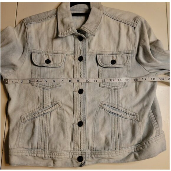 Upcycled Nirvana Band Tee Denim Jean Jacket, size large - Picture 6 of 8